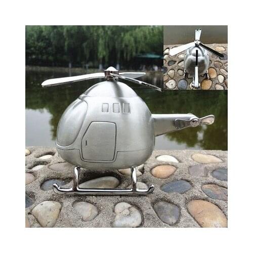 Multiple piggy banks Russia tin metal silver tin piggy bank toy small plane fire truck train Vehicle style decoration