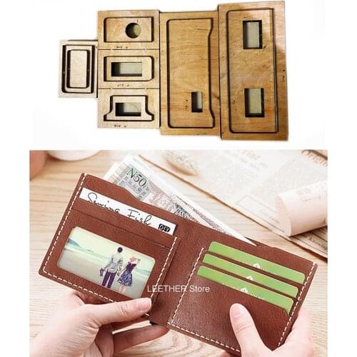 New Japan Steel Blade Wallet mens short retro original homemade small wallet DIYLeather tools95x115mm