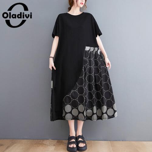 Oladivi Summer Polka Dot Dresses