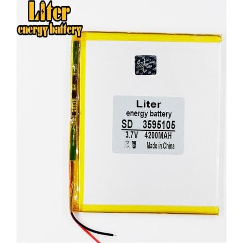 Rechargeable Lithium Polymer battery 3595105 3.7v 4200mah