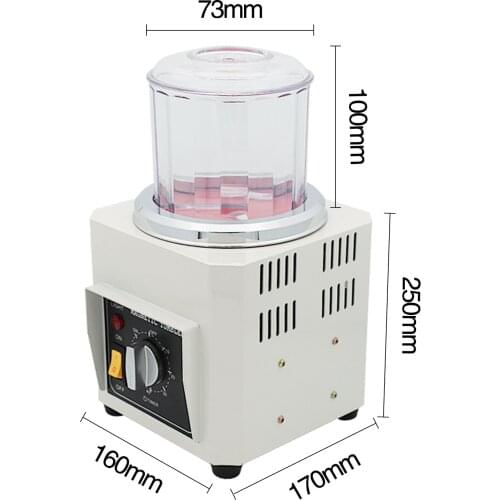 110V/220V KT-90 Magnetic Tumbler Mini Jewelry Polisher Finisher Finishing Machine Metal Hardware Magnetic Polishing Machine