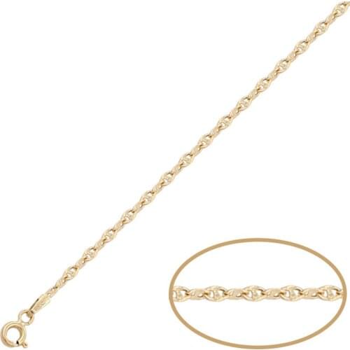 Hollow pumpkin chain in 18 k gold. Width 2mm 60 cm c480 2.70gramos