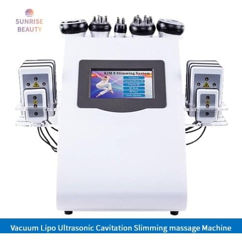 Portable 6 in 1 Vacuum Laser Radio 40K Cavi Lipo Slimming Ultrasonic Liposuction Cavitation Machine