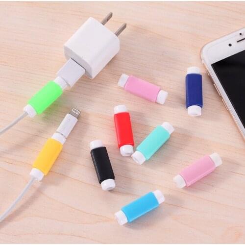 Cable Protector Data Line Colors Cord Protector Protective Case Long Size Cable Winder Cover For iPhone USB Charging Cable