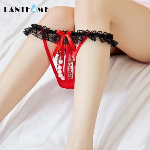 Sexy Lace Transparent Underwear Open Crotch Panties for Sex See-through Hollow Out Women Briefs Erotic Lingerie String