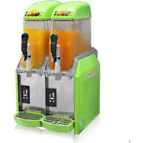 12L Slushing Machine Single Cylinder Ice Slusher 550W Snow Melting Machine Smoothies Granita Machine Yellow