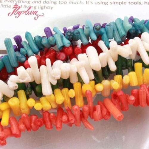 3-6x5-10mm Irregular Shape Freeform Coral Beads Loose Natural Stone Beads For DIY Necklace Bracelet Earring Jewelry Making 15"