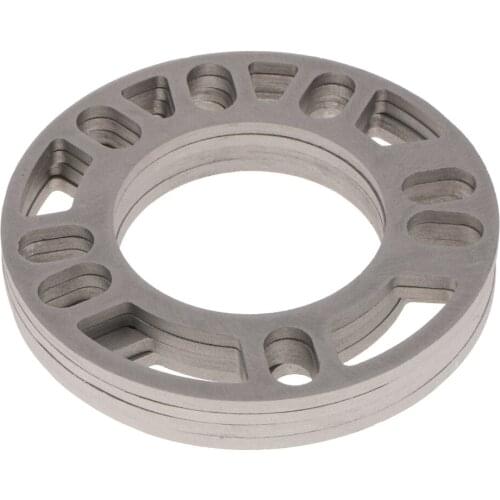 4x Universal 5mm Auto Car Aluminum Wheel Spacers Kit 5mm Thick 75mm ID 135mm OD Car Wheel Thicken Spacer for Car