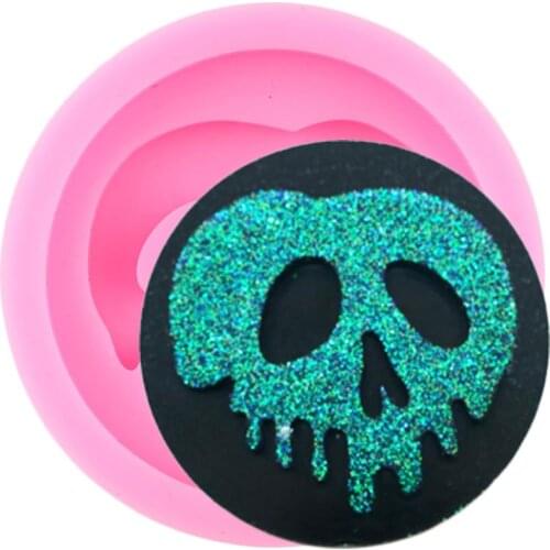 Disney Poison Apple Phone Grip Silicone Mold Badge Reel Craft Keychain Epoxy Resin Molds Pendant Necklace Jewelry Making Moulds