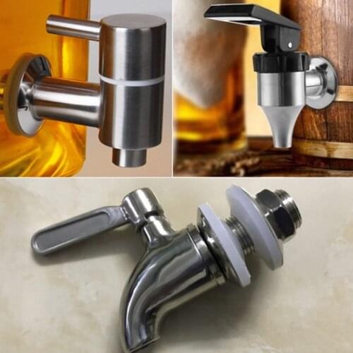 1*Faucet Stainless Steel Dispenser Drink Spigot Tap Faucet Fits 5/8 Opening For Wine Beer High Quality