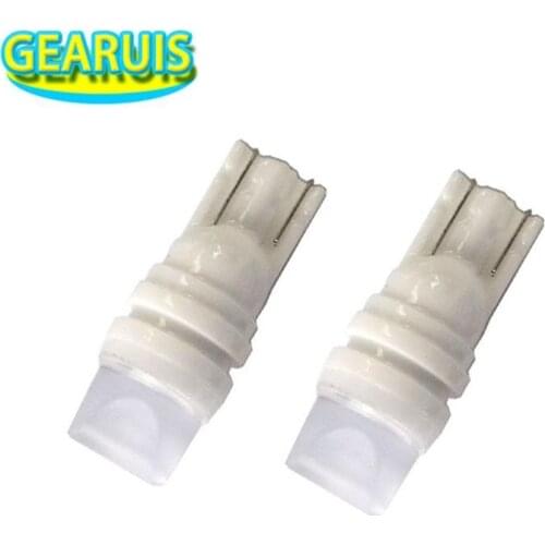 100X Heat durable T10 W5W 3D LED 20MA Ceramic lens 194 168 Wedge Side License Plate Light Lamp DC 12V White Red Blue Yellow LED