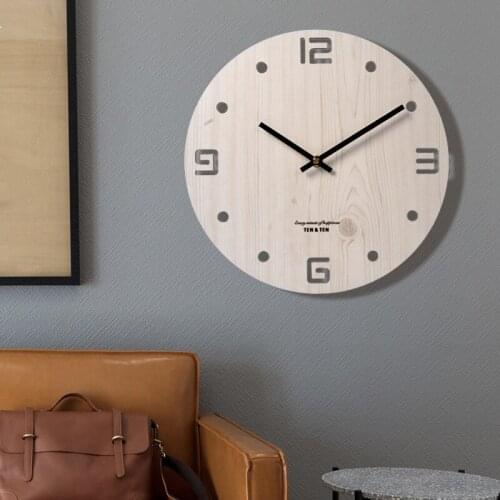 12 / 14 Inch Mute Home Wall Clocks Digital Wall Hanging Clock Modern Design Wall Watch for Home Decor Needle Kids Room Clocks