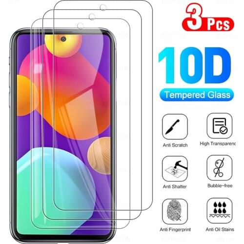3pcs Tempered Glass For samsung samung m62 m 62 scratch resistant film For Samsung Galaxy M62 screen protector protective glass