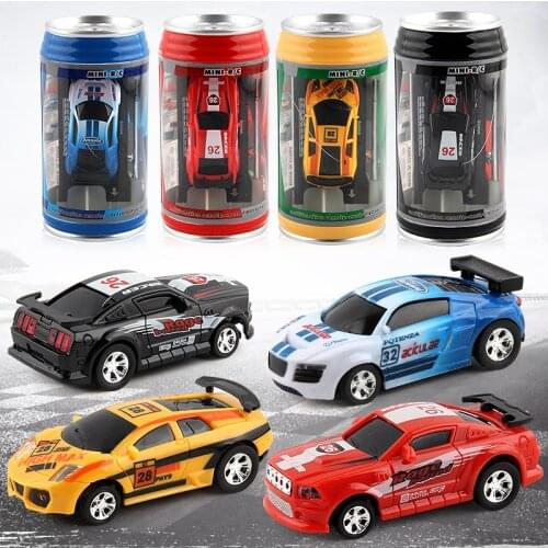 4 Colors Childrens Simulation Can Mini Remote Control High Speed RC Radio Remote Control Micro Racing Car Toy Gift For Boys
