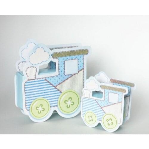 50pcs/lot DIY Special Cute Train Candy Box Party Child Birthday Small Wedding Cartoon Candy Box 7*2.5*3.5cm
