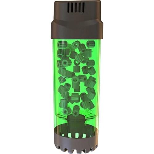 Aquarium Fish Tank Fluidized Moving Bed Filter Bubble Bio Media Filter With Air Stone And Sponge Filter