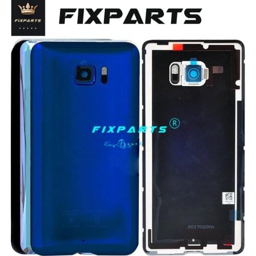 Original 5.7For HTC U Ultra Back Cover Door Rear Glass Housing Case For HTC U Ultra Battery Cover With Camera Lens Free Shopping