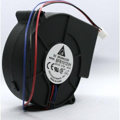 DELTA 9733 BFB1012VH DC 12V 2.7A 3-lines Special Barbecue Stove Exhaust Centrifugal Turbine Blower Cooling Fan