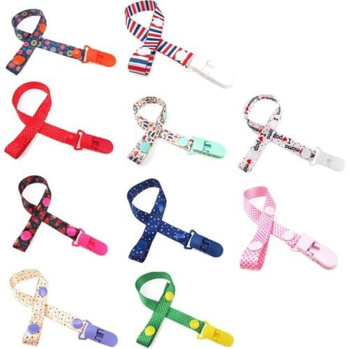 Baby Pacifier Clip Chain Ribbon Holder Soother Pacifier Clips Leash Strap Nipple Holder For Infant Feeding