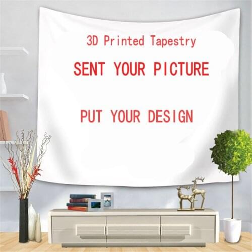 Customized Tapestry DIY Your Picutre Wall Hanging Tapestries Bohemian Mandala 3D Printed Gift Blanket Tapestry for Kids Adults