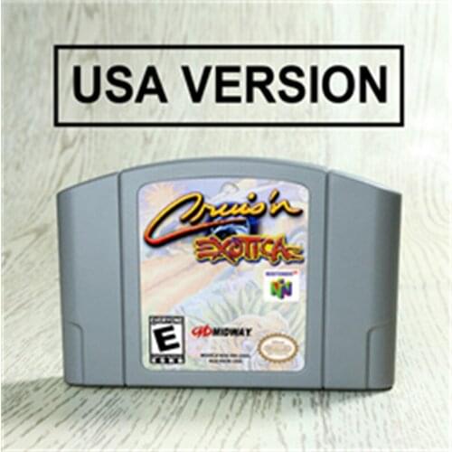 Cruis'n Exotica For 64 Bit Game Cartridge USA Version NTSC Format