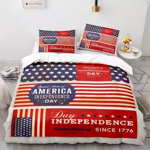 USA Flag Bedding Set Single Twin Full Queen King Size United States Flag Bed Sets American Childrens Kid Bedroom Duvetcover 11