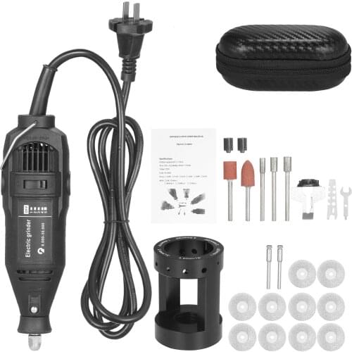 Portable Chain Grinder Handheld Chainsaw Sharpener Electric Saw Electric Grinding Tool Sharpener Set with Grinding Head Guide