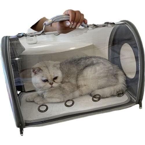 Cat Bag Transparent out Car Cat Breathable Portable Bag out Cat Cage Dog Supplies Pet Bag Space Capsule