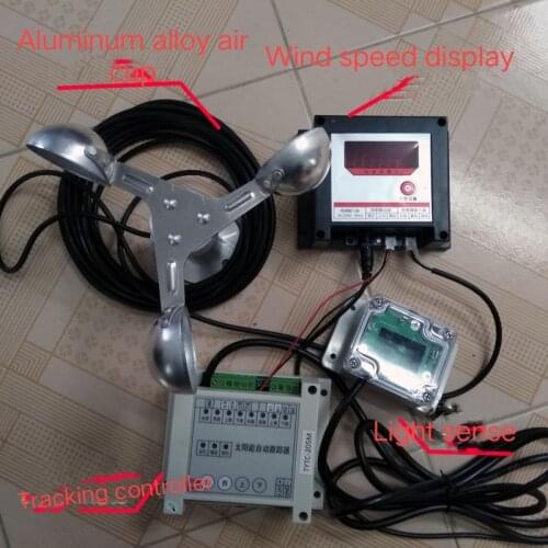 Double axis solar energy automatic tracking gale protection system