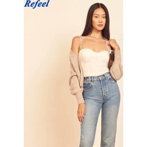 Summer womens tank top ultra short high waist low waist backless slim slimming solid color chest large camisole top