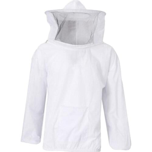 Protective Beekeeping Jacket Veil Smock Equipment Bee Suit Sleeve Hat Keeping M9Z4