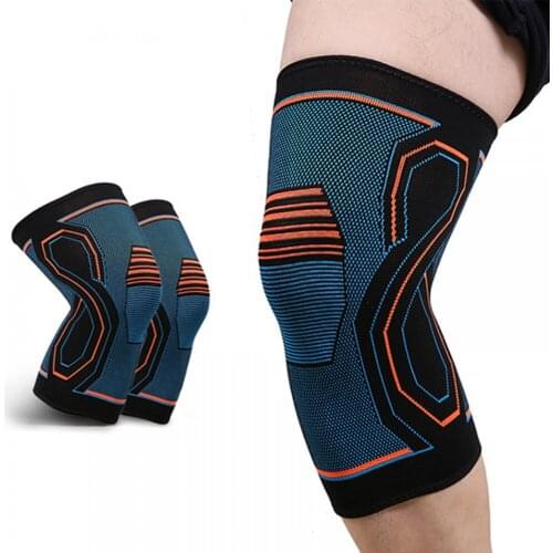 1Pc Compression Knee Brace Workout Knee Support for Joint Pain Relief Running Biking Basketball Knitted Knee Sleeve for Adult