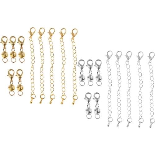 10Pcs 6mm Ball Copper Magnetic Clasp Jewelry Making Fastener Lobster Claw DIY Craft