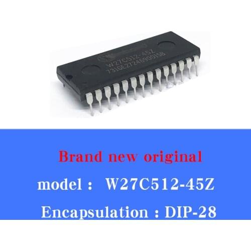 5/pcs Lot W27C512-45Z W27C512 In-line DIP-28 Memory chip original imported
