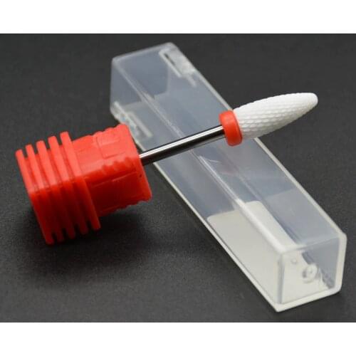 MAOHANG Electric Ceramic Flame Shape Nail Drill Bit For Manicure Pedicure Machine To Remove Gel Polish Acrylic