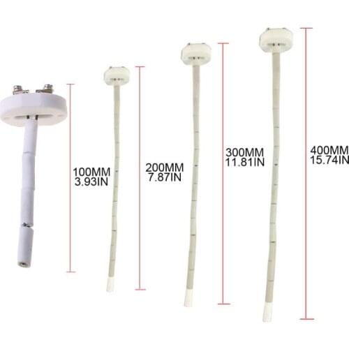 WRP-100 K Type Thermocouple 2372 Fahrenheit 1300 Celsius Degree High Temperature Sensor for Ceramic Kiln Furnace Forges Smelter