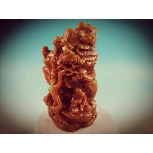 China shoushan stone old Hand carved Decoration statue