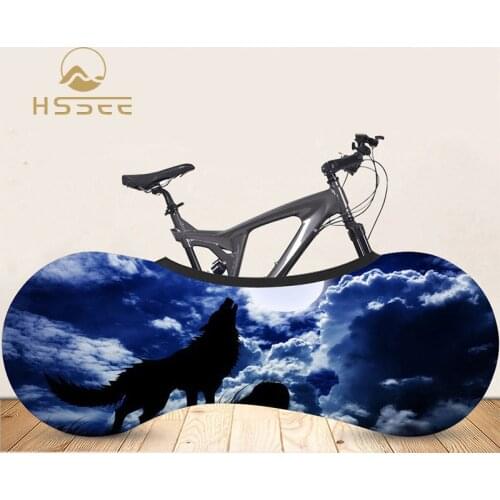 HSSEE 26"-28" bicycle elastic cover high strength elastic landscape series bicycle indoor dust cover road bike accessories