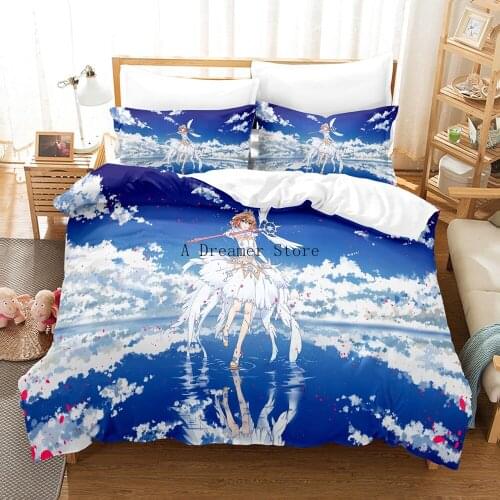 Cartoon Cute Girl Anime Duvet Cover Set For Kids Gift Sexy Woman Bedding Sets Queen Size 3Pcs Decor Home Bedclothes