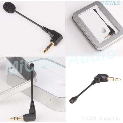 Tiny External Microphone Mic Mike For Laptops PC 3.5 stereo Jack Plug Aluminum Case