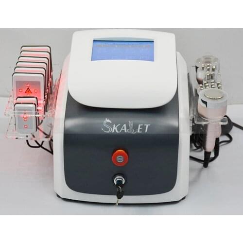 Multifunctional 40K Cavitation Vacuum Ultrasonic Liposuction RF Laser Skin Lifting Slimming Machine with Lipo Laser Pads