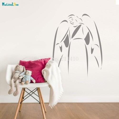 Winged Angel Decals Beautiful Epiphany Wall Stickers Poster Home Decoration For Living Room Unique Art Murals Gift YT611