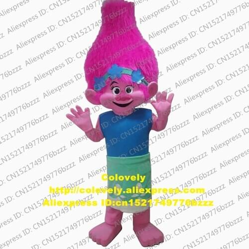 NEW Poppy From Dream works TROLLS Movie Mascot Costume Adult Cartoon Character Wedding Ceremony Cut The Ribbon CX016 Free Ship