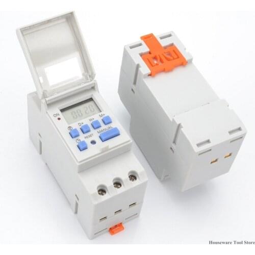 TM615-16A 220V 7 Days Programmable Digital Electronic Weekly Industrial Timer Switch Relay Time Control 8*3*6cm with LED Screen