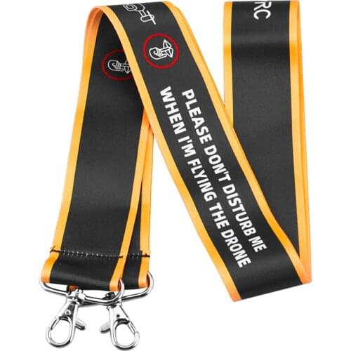 Remote Control Lanyard Neck Strap For DJI Mavic 2 Pro/Mini/Spark/Air Remote Control Double Hook Widened Lanyard Yellow Edge