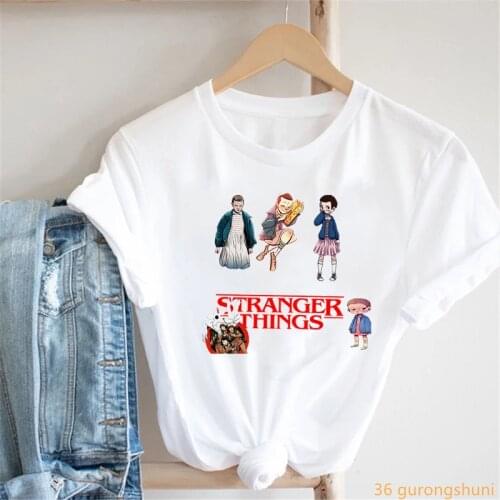 2021 Funny Stranger Things Tv Show Season 4 T Shirt Boys T-Shirt Kids Clothes Girls Tshirt Short Sleeve T-Shirts Tee Tops