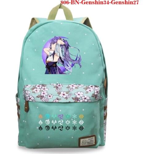 Student Schoolbag Boys Girls School Bags Genshin Impact Print Backpacks Students Travel Backpacks School Backpack for Teenage