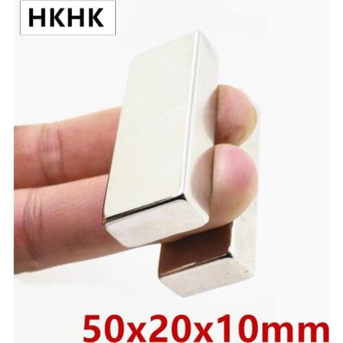 Super Powerful Neodymium Magnet strong N50 Block Magnet 50x20x10 mm Strong Rare Earth magnets Magnet 50*20*10MM Magnet 50mm
