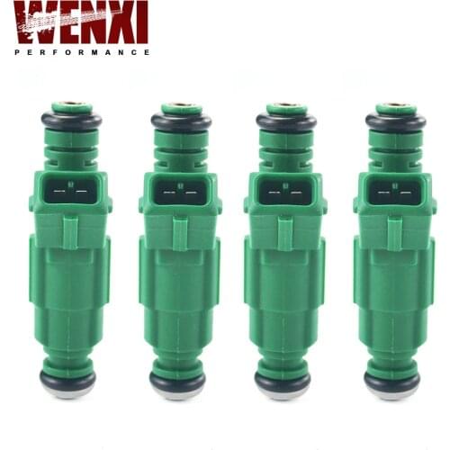 4pcs/lot High flow 0 280 155 968 fuel injector 440cc Green color For Volov Commodore VN FOR Audi S4 fuel injector 0280155968