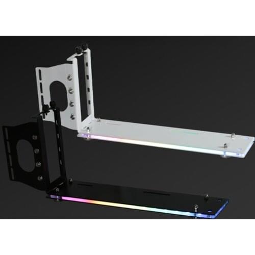 Vertical Graphics Card Holder Bracket GPU Mount kickstand/base For -ATX chassis Holder with LED 12V 4pin RGB